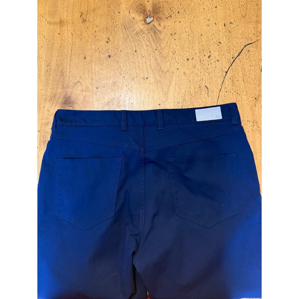 Peter Millar EB66 34x34 Mens Navy Blue Performance Five Pocket Golf Pants